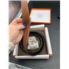 Image 4 : Hermes Paris 32mm Leather Reversible Belt with brushed gold Buckle NEW in box