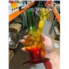 Image 2 : Tri Colored Glass Water Pipe / Bong