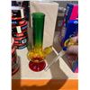 Image 3 : Tri Colored Glass Water Pipe / Bong