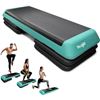 Image 1 : Yes4All Adjustable Workout Aerobic Exercise Step Platform Health Club Size with 4 Adjustable Risers 
