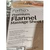 Image 4 : ForPro Flannel Massage Sheet Set