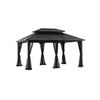 Image 1 : Hampton Bay Farrington 12 Ft x 16 Ft Hard Top Gazebo - Graphite