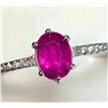 Image 1 : Silver Ruby And Cz Ring, Suggested Retail Value $160