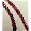 Image 1 : Silver Garnet Facted Beads 16" 35Ct Necklace, Suggested Retail Value $160