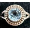 Image 1 : Silver Blue Topaz Ring, Suggested Retail Value $120