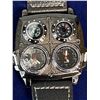 Image 1 : Gents Quartz Steam Punk Military Style Wrist Watch model Oulm HP1140
