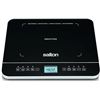 Image 1 : Salton Portable Induction Cooktop with Temperature Probe and Included Magnet Tester, 1800 Watts , Bl