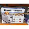 Image 2 : Hamilton Beach 2 Slice Toaster with Extra-Wide Slots, Bagel Setting, Toast Boost, Slide-Out Crumb Tr