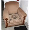 Image 2 : TWO BROWN FABRIC CHAIRS