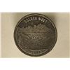 Image 1 : 1 TROY OZ .999 FINE SILVER UNC ROUND.  GOLDEN WEST
