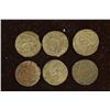 Image 1 : 6 SILVER DIME SIZED OTTOMAN EMPIRE PARA COINS: