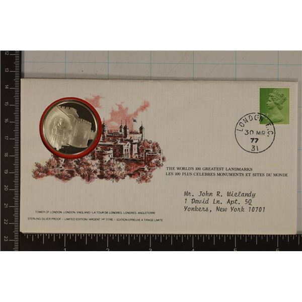 13.8 GRAMS PROOF STERLING SILVER ROUND IN FDC