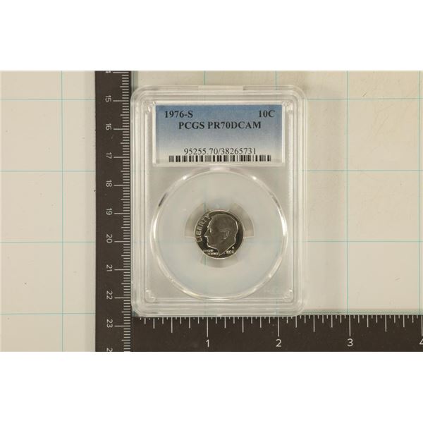 1976-S ROOSEVELT DIME PCGS PR70 DCAM