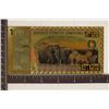 Image 2 : 2008 ZIMBABWE GOLD FOIL CU ONE QAUDRINGENTILLION