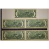 Image 2 : 5-US CRISP UNC $2 BILLS WITH CONSECUTIVE SERIAL