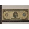 Image 1 : SERIES 1914 US $5 FEDERAL RESERVE NOTE LARGE SIZE