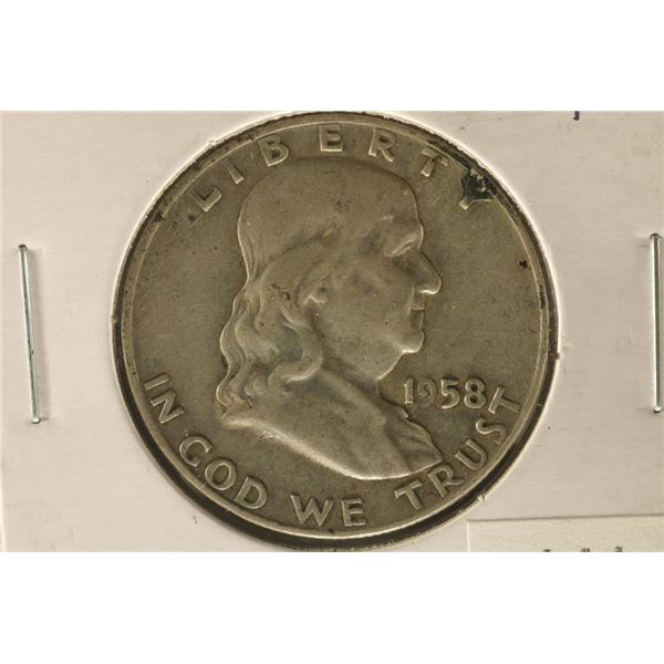 1958-D SILVER FRANKLIN HALF DOLLAR