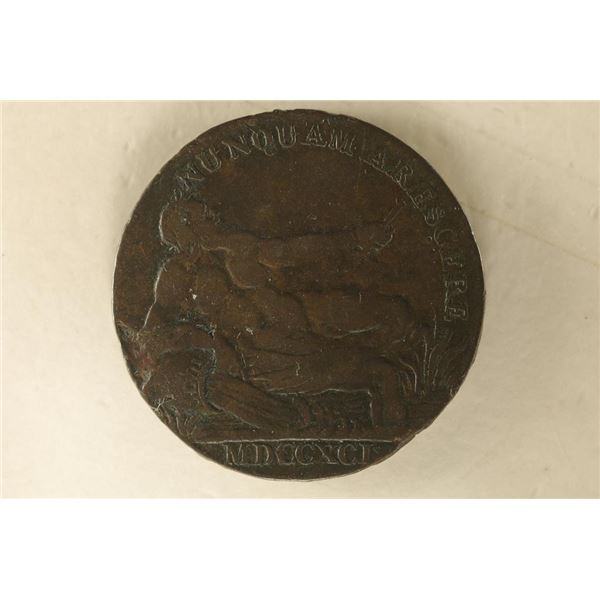 MDCCXCI CONDER TOKEN. THEY R MOSTLY 18TH CENTURY