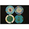 Image 2 : 4-$1 CASINO CHIPS.  3 PLASTIC: BALLY'S, LAKE ELS