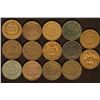 Image 2 : 14 ASSORTED INDIAN HEAD CENTS: 1900-1908