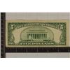 Image 2 : 1953-B US $5 RED SEAL STAR NOTE MINOR MIS CUT ON