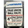 Image 4 : (2) Hayward 4" True Union Ball Valves