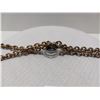 Image 4 : Vintage 24" Necklace / 7" Braclet, Double Strand Chunky Chain, Gold Tone