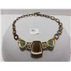 Image 2 : Vintage Anne Klein Large Link Chain Necklace, Gold Tone