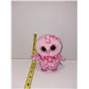 Image 1 : Retired Ty Beanie Boos Pinky The 6" Pink Owl