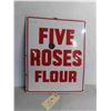 Image 1 : Five Roses Flour Porcelain Sign 22 1/2'' x 28 1/2'' 