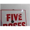 Image 2 : Five Roses Flour Porcelain Sign 22 1/2'' x 28 1/2'' 