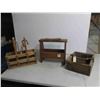 Image 1 : Shoe Shine , Wood Bottle Box , Wood Box with Leather Strap