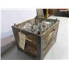 Image 3 : 12 Milk Bottles with Silverwoods Wood Crate 
