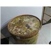 Image 2 : Bull-Meat Brand Flour Wood with Surviving Paper Label Weight 