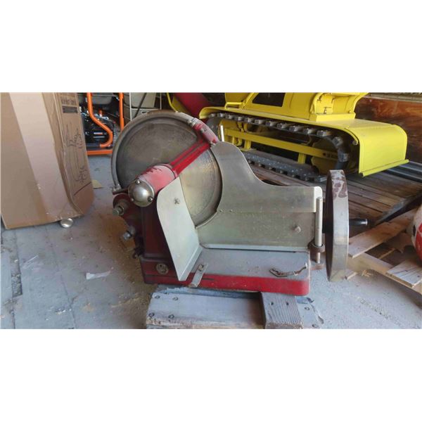 Vintage Dayton Manual Crank Meat Slicer 