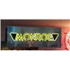 Image 1 : Tested working neon sign "Monroe" with 110 plug & pull switch, approx 48"