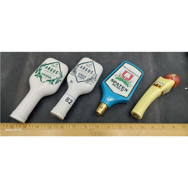 4 beer tap handles, Oktoberfest etc.