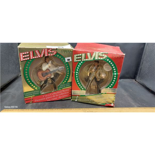 Pair of Elvis figures in boxes