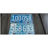 Image 1 : 1965 & 1969 BC license plates