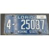 Image 1 : 1956 Florida license plate, hard to find