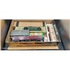 Image 1 : Box of misc vintage British trains in box