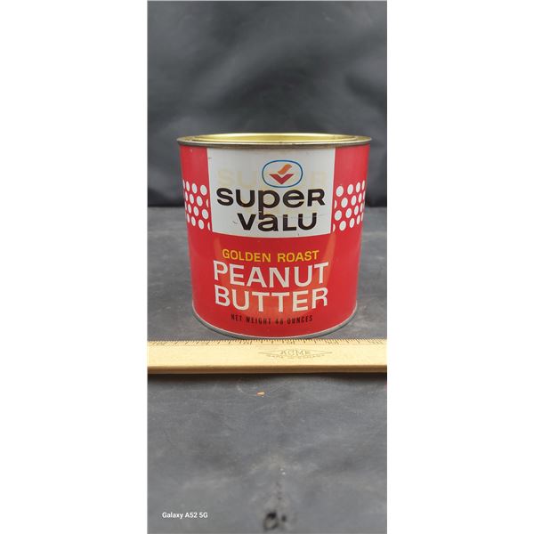 Vintage Super Valu peanut butter tin, very clean