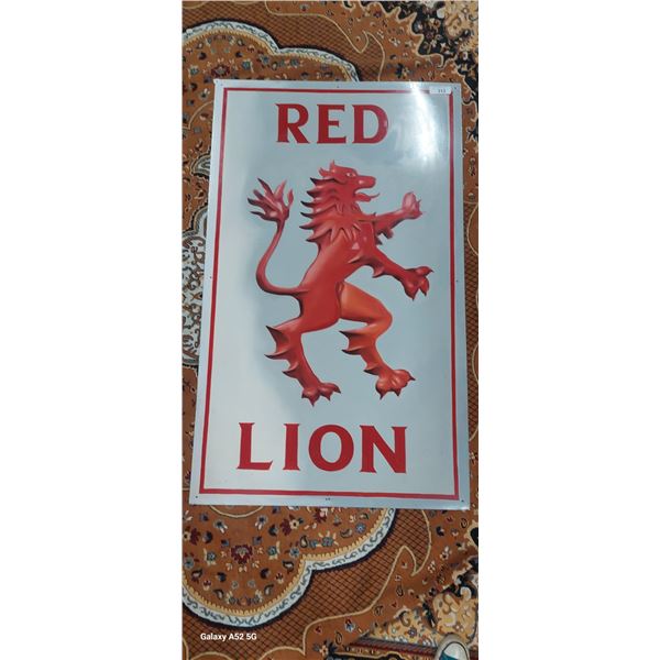 Hand painted on steel pub sign (approx 49.5x30in)