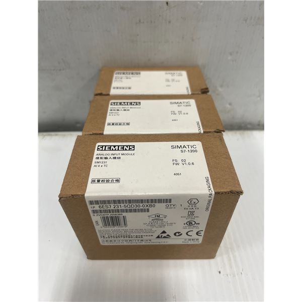 (3) Siemens #6ES7 231-5QD30-0XB0