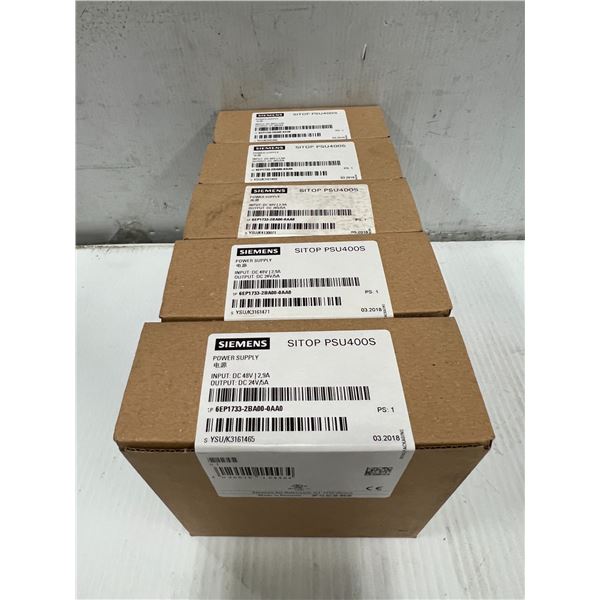 (5) Siemens #6EP1733-2BA00-0AA0 Power Supplies