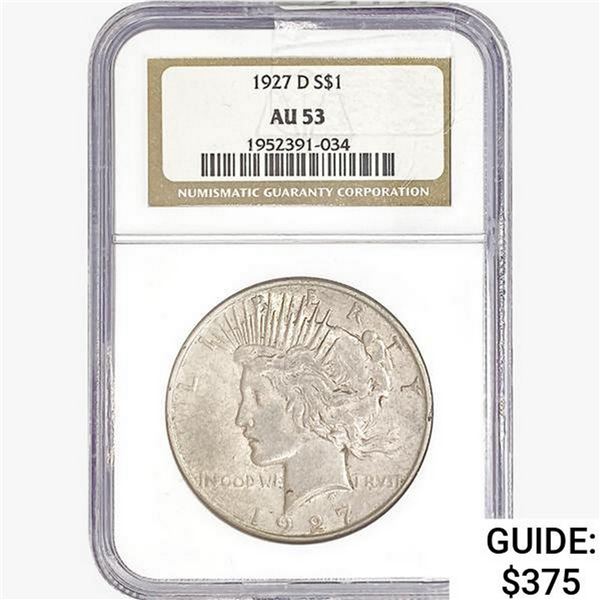 1927-D Silver Peace Dollar NGC AU53