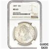 Image 1 : 1897 Morgan Silver Dollar NGC MS63