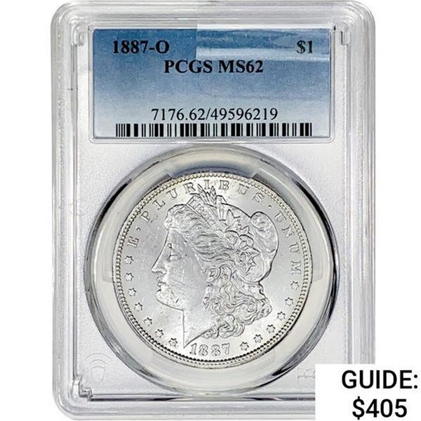 1887-O Morgan Silver Dollar PCGS MS62
