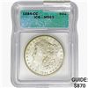 Image 1 : 1884-CC Morgan Silver Dollar ICG MS63