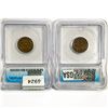 Image 2 : [2] Wheat Cent ICG AU50,53 1911-1915